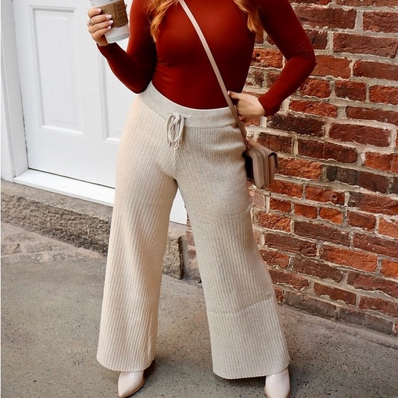 Girl Crush Inc: drawstring-waist knit pants - Picture 1 of 6